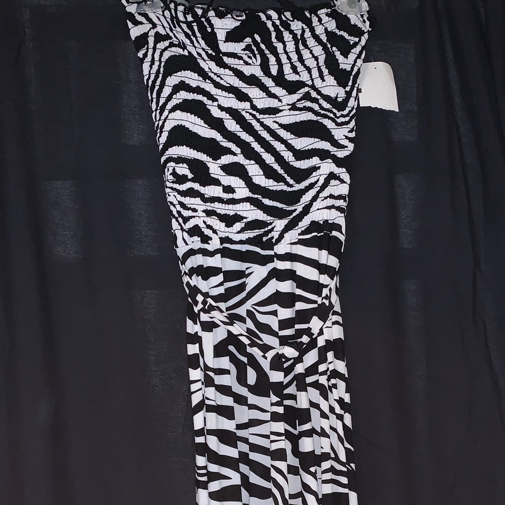 Zebra Print Jumpsuit